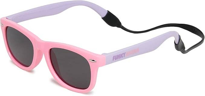 Kids Flexible Wire Sunglasses - Pink Purple/Smoke Lenses