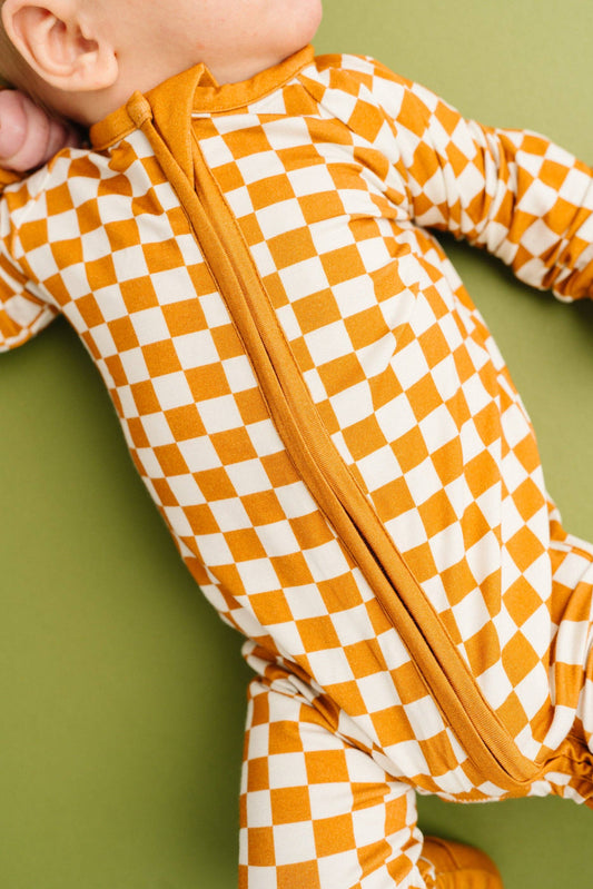 Checkerboard Charm Bamboo Sleeper