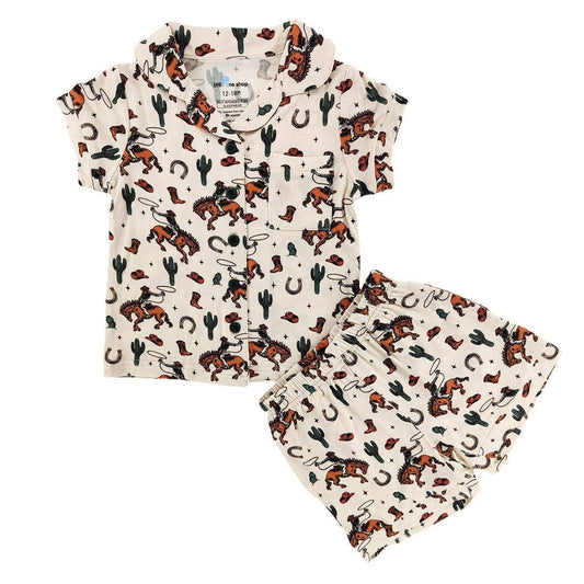 Rodeo Rider Bamboo Short Button Up Set