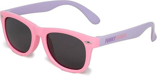 Kids Flexible Wire Sunglasses - Pink Purple/Smoke Lenses