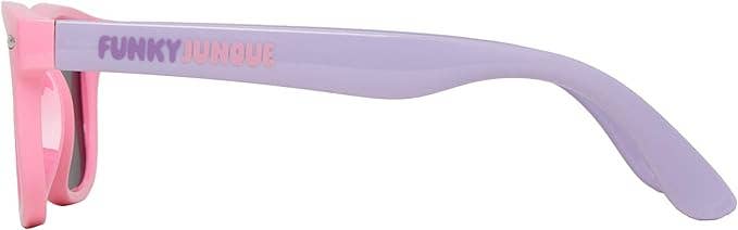Kids Flexible Wire Sunglasses - Pink Purple/Smoke Lenses