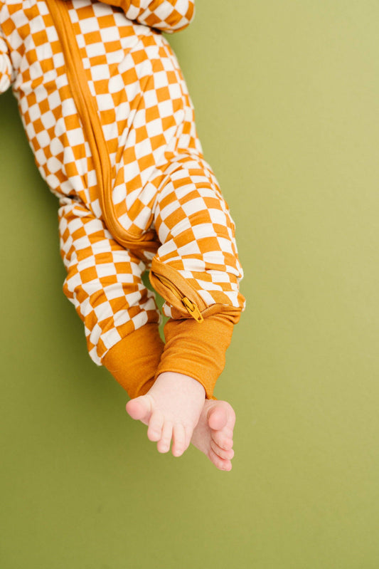 Checkerboard Charm Bamboo Sleeper